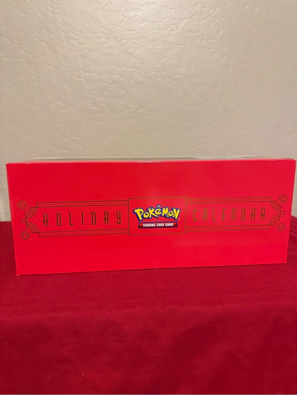 Holiday Calendar Trading Card Game Box - Red/White